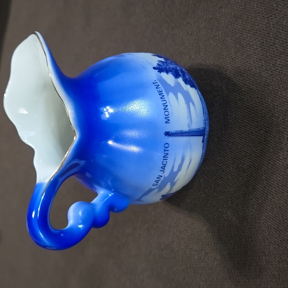 Vintage Souvenir Pitcher San Jacinto Monument U.S.S. Battleship Texas Houston - Picture 2 of 6